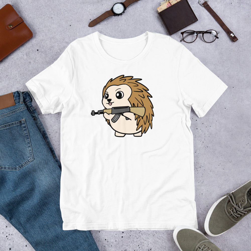 AK Porcupine Cartoon Unisex T-Shirt - Proud Libertarian - Proud Libertarian