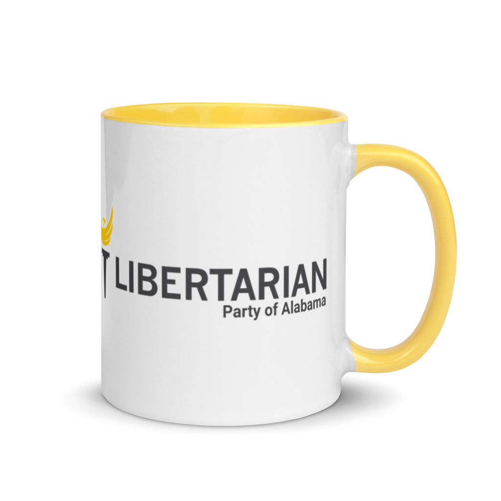 LP Alabama Abolish ABC Mug with Color Inside - Proud Libertarian - Libertarian Party of Alabama