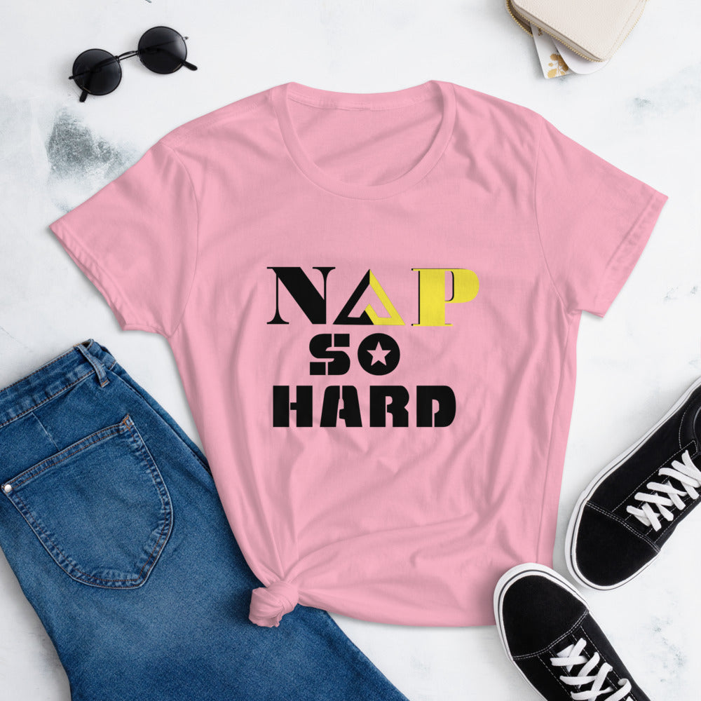 NAP SO HARD Women's short sleeve t-shirt - Proud Libertarian - Rachael Revolution