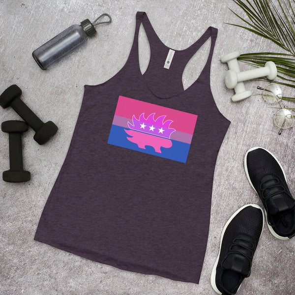Libertarian Porcupine - LGBTQ - Racerback Tank - Proud Libertarian - Logik Reks