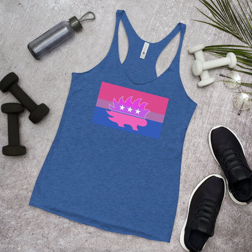 Libertarian Porcupine - LGBTQ - Racerback Tank - Proud Libertarian - Logik Reks