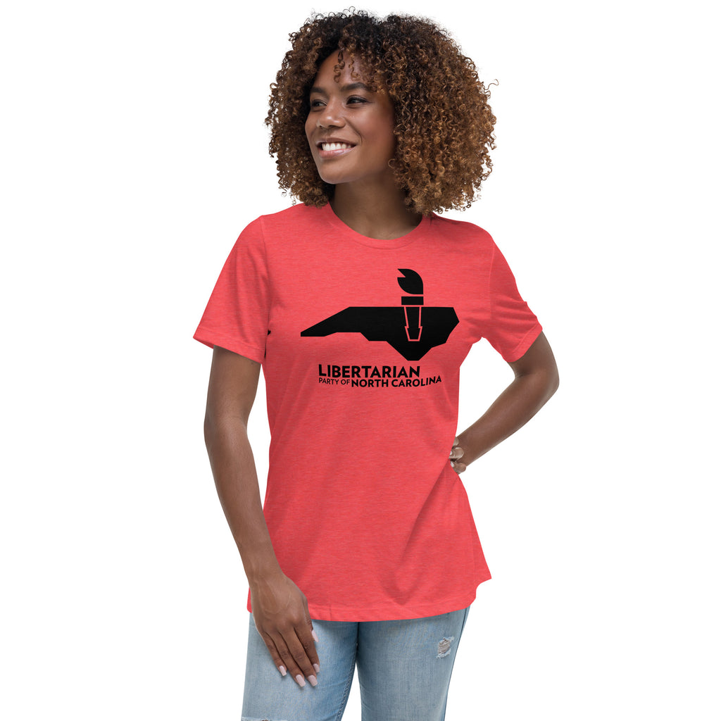 LPNC Women's Relaxed T-Shirt - Proud Libertarian - Libertarian Party of North Carolina